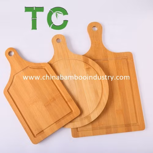 Customized Shape Bamboo Cutting Board Chopping Board Pizza Fruit Plates Wooden Baking Tray Sushi Cutting Board Platter Cake Bakeware Tools