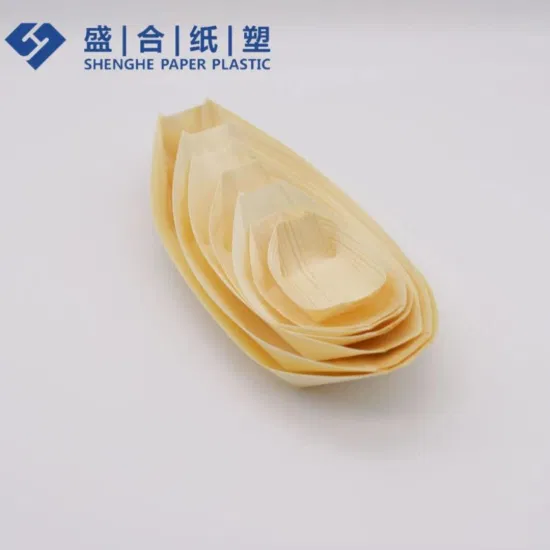 Barco de madera del sushi de la vajilla del bocado de la tabla de cena de la cocina de la fábrica de China